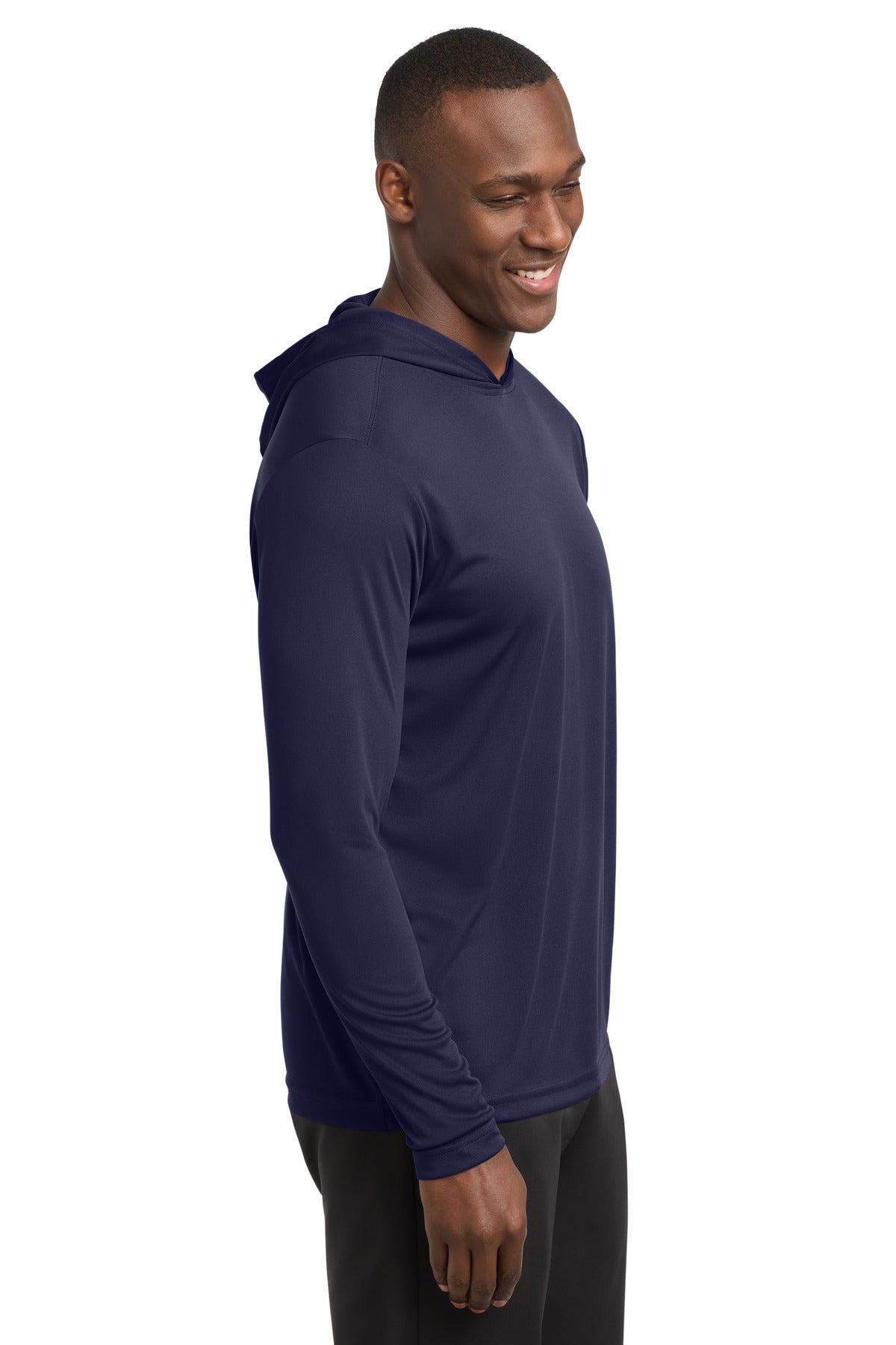 True Navy Sport-Tek PosiCharge Competitor Hooded Pullover. ST358 plain