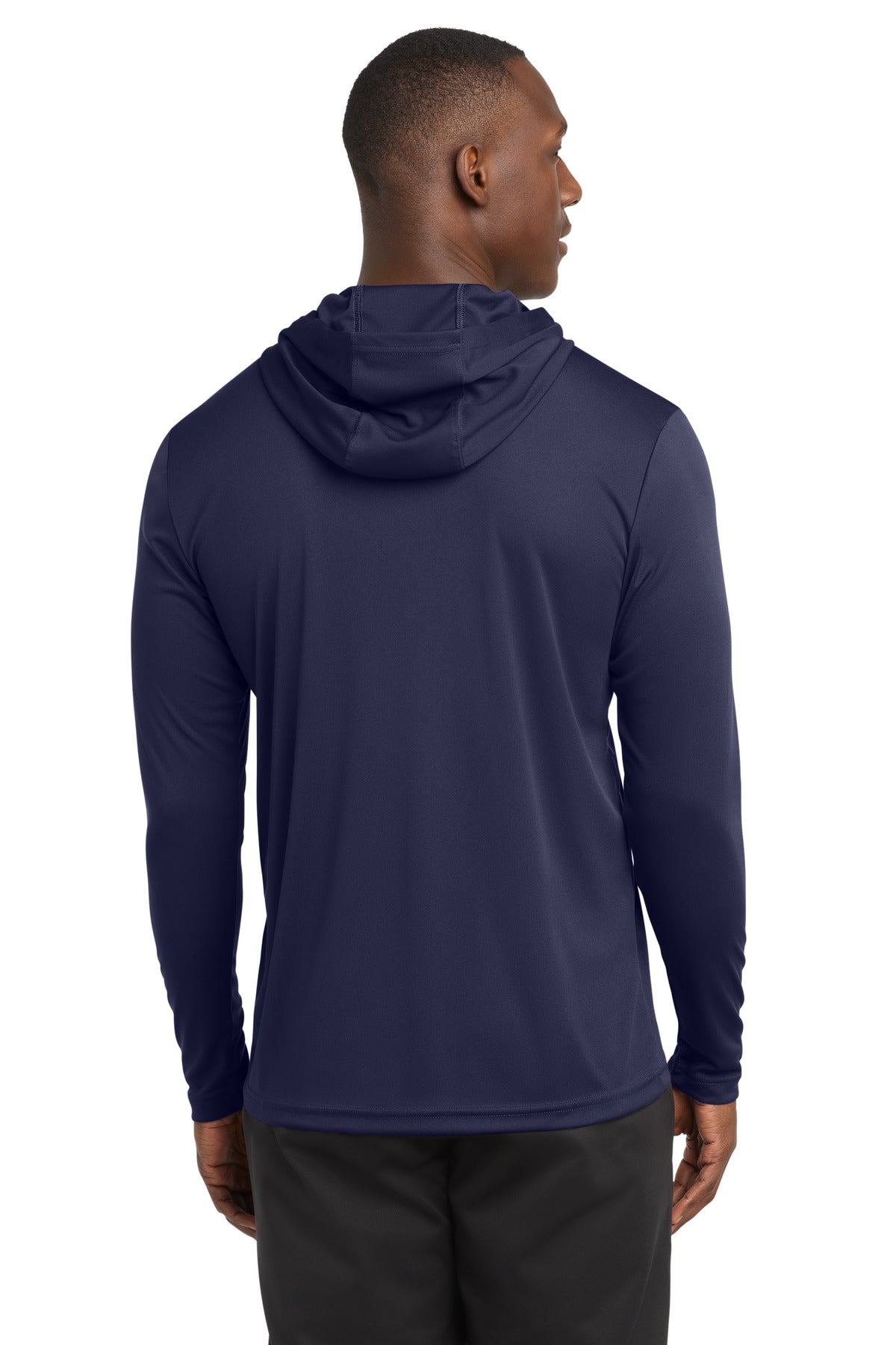 True Navy Sport-Tek PosiCharge Competitor Hooded Pullover. ST358 plain