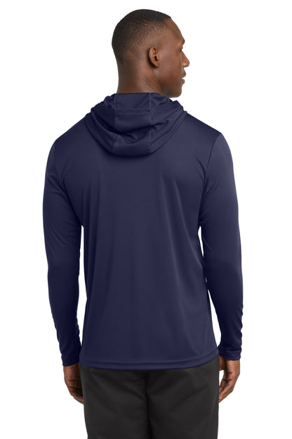 True Navy Sport-Tek PosiCharge Competitor Hooded Pullover. ST358 plain