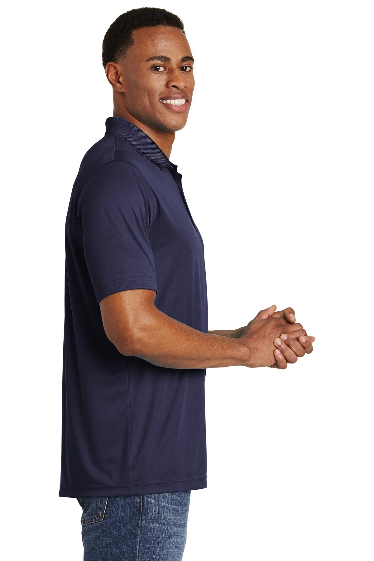 True Navy Sport-Tek PosiCharge Competitor Polo. ST550 plain