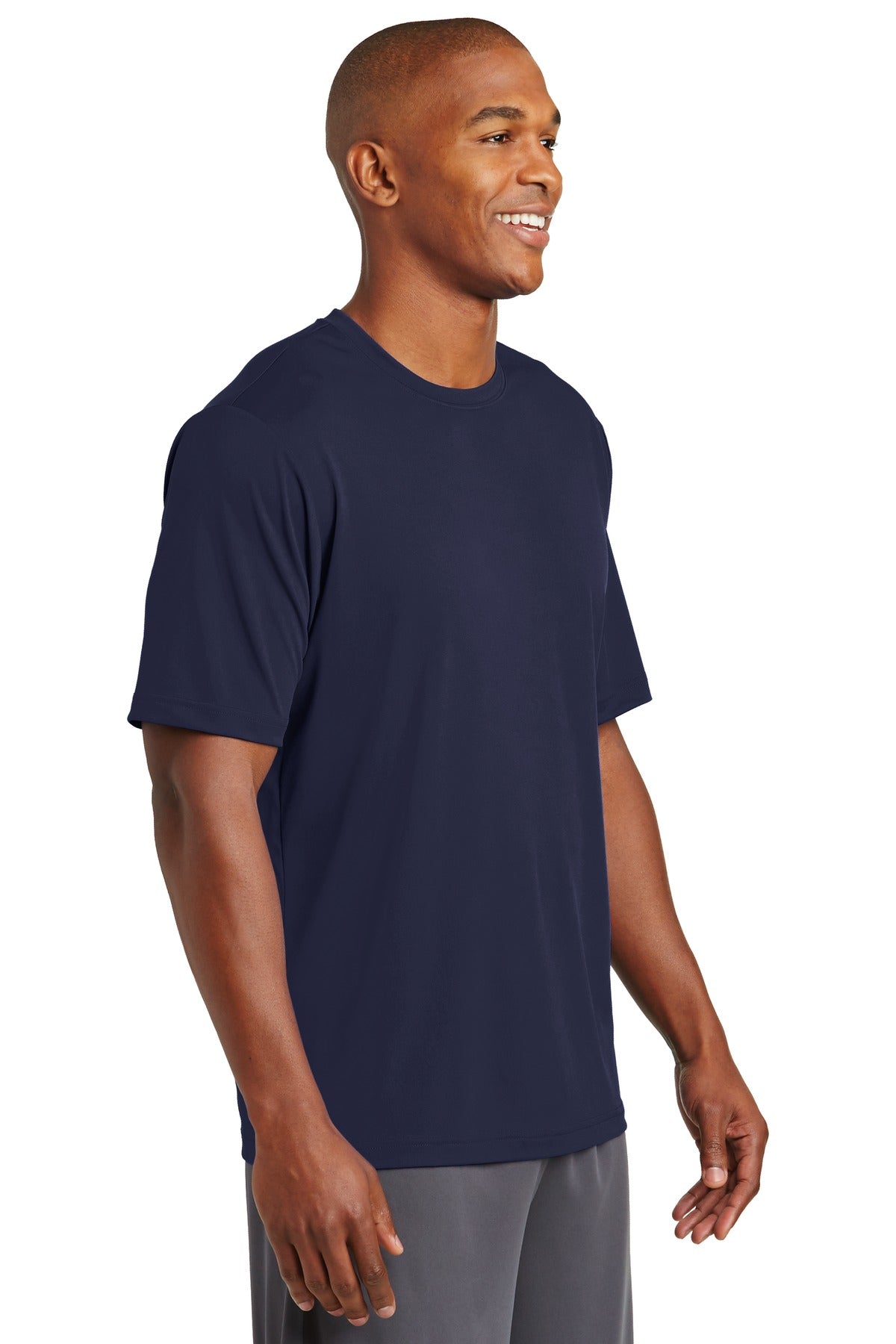 True Navy Sport-Tek PosiCharge Tough Tee . ST320 plain