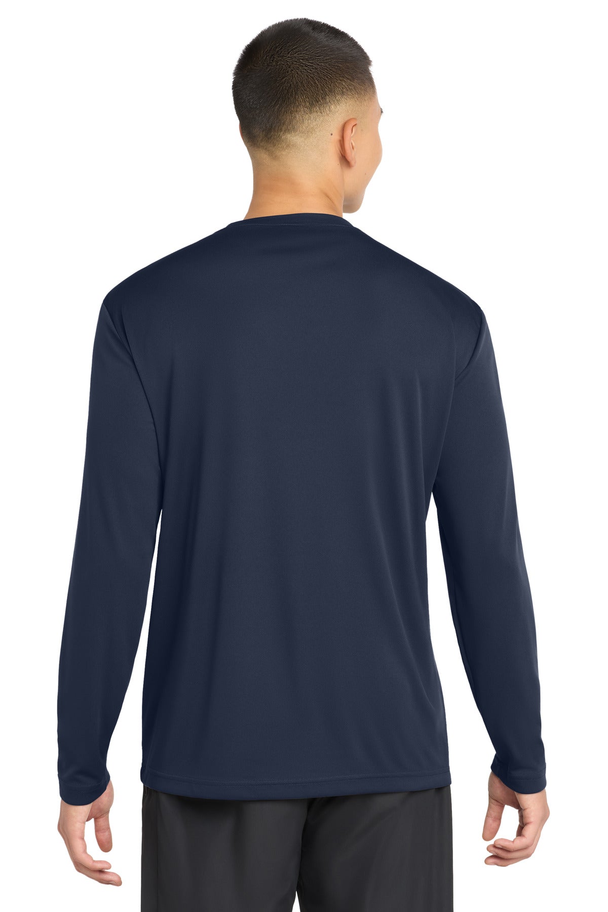 True Navy Sport-Tek Tall Long Sleeve PosiCharge Competitor Tee. TST350LS plain