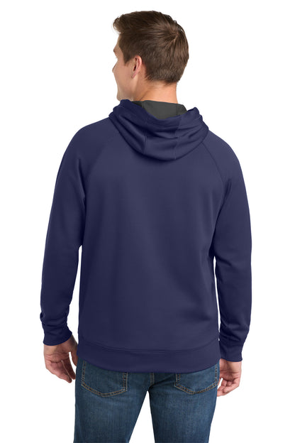 True Navy Sport-Tek Tech Fleece Hooded Sweatshirt. ST250 plain