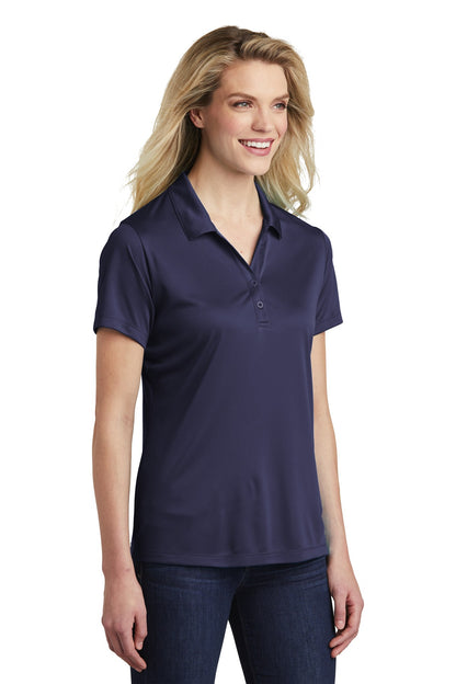 True Navy Sport-Tek Women's PosiCharge Competitor Polo. LST550 plain