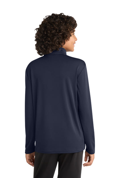 True Navy Sport-Tek Youth PosiCharge Competitor 1/4-Zip Pullover. YST357 plain