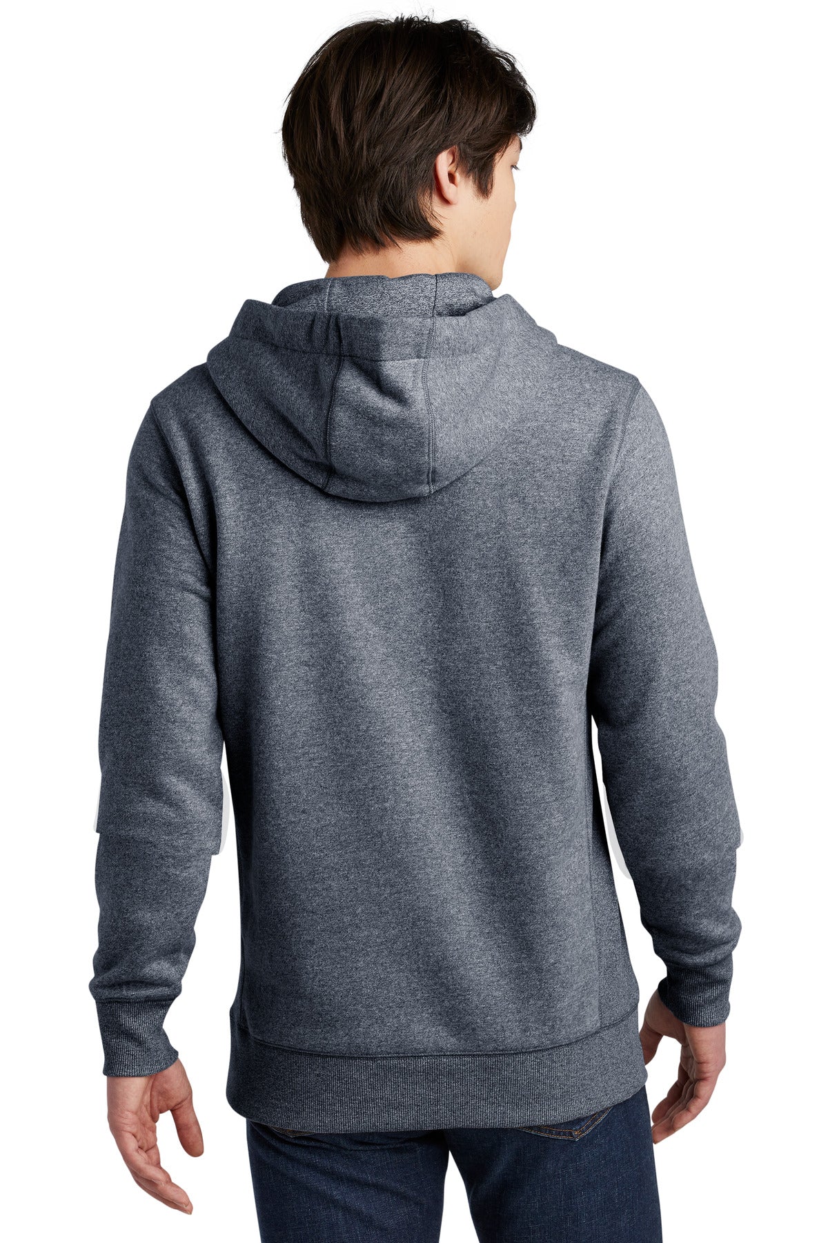 True Navy Twst New Era French Terry Pullover Hoodie. NEA500 plain