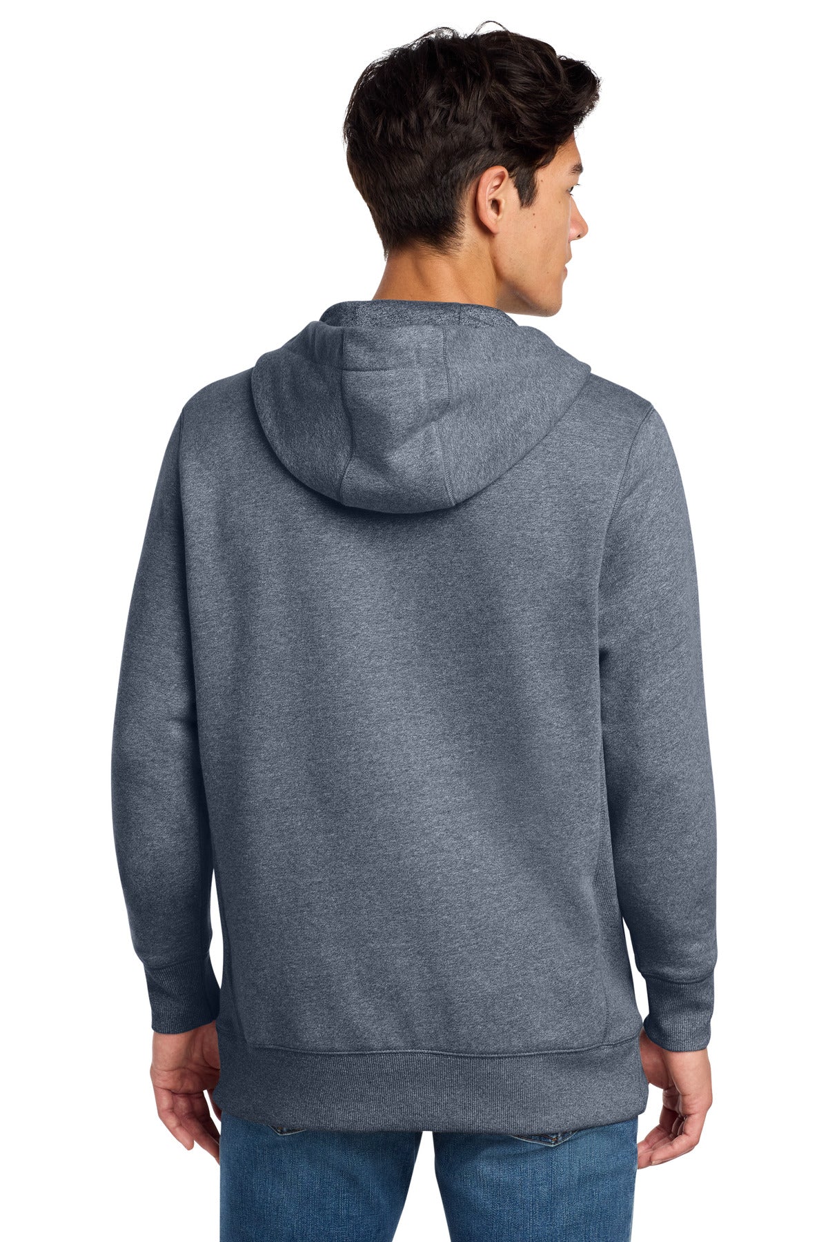True Navy Twst New Era French Terry Pullover Hoodie. NEA500 plain