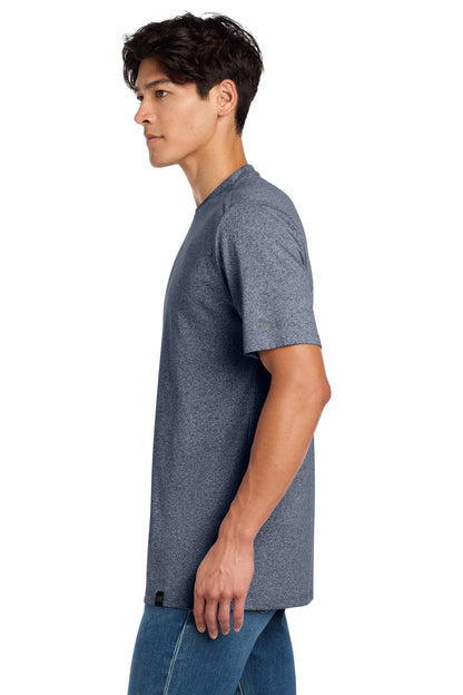 True Navy Twst New Era Heritage Blend Crew Tee. NEA100 plain