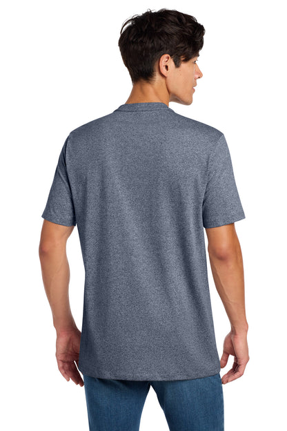 True Navy Twst New Era Heritage Blend Crew Tee. NEA100 plain