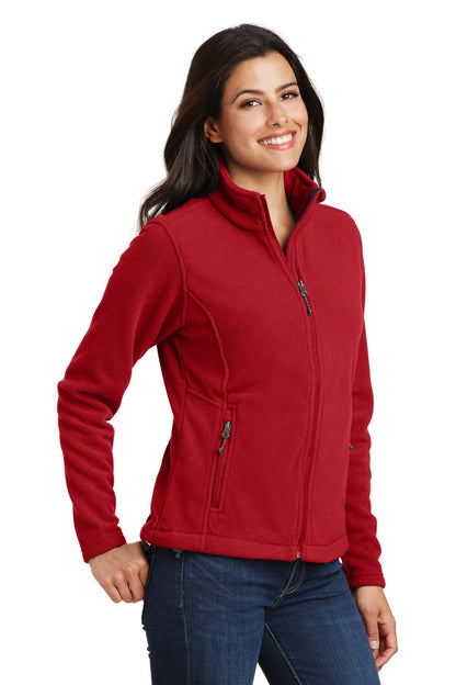 True Red Port Authority Women's Value Fleece Jacket. L217 plain