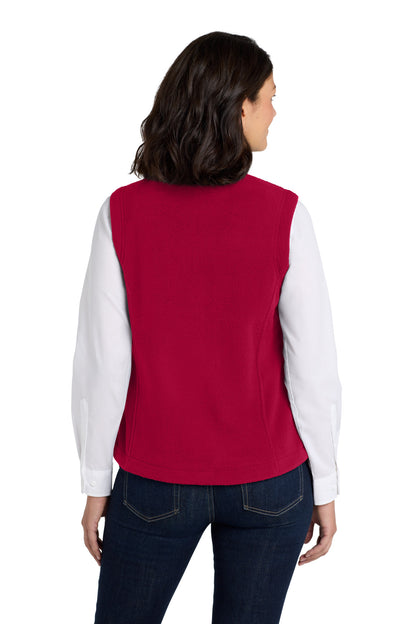 True Red Port Authority Women's Value Fleece Vest. L219 plain