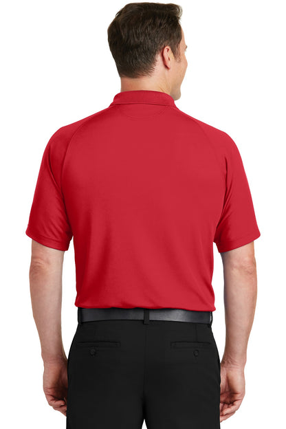True Red Sport-Tek Dry Zone Raglan Polo. T475 plain