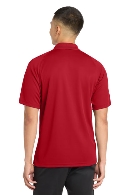 True Red Sport-Tek Dry Zone Raglan Polo. T475 plain