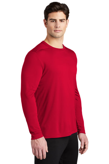 True Red Sport-Tek Posi-UV Pro Long Sleeve Tee. ST420LS plain