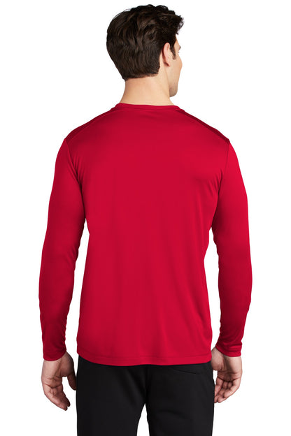 True Red Sport-Tek Posi-UV Pro Long Sleeve Tee. ST420LS plain