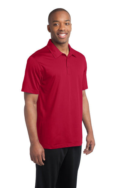 True Red Sport-Tek PosiCharge Active Textured Polo. ST690 plain