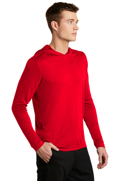 True Red Sport-Tek PosiCharge Competitor Hooded Pullover. ST358 plain