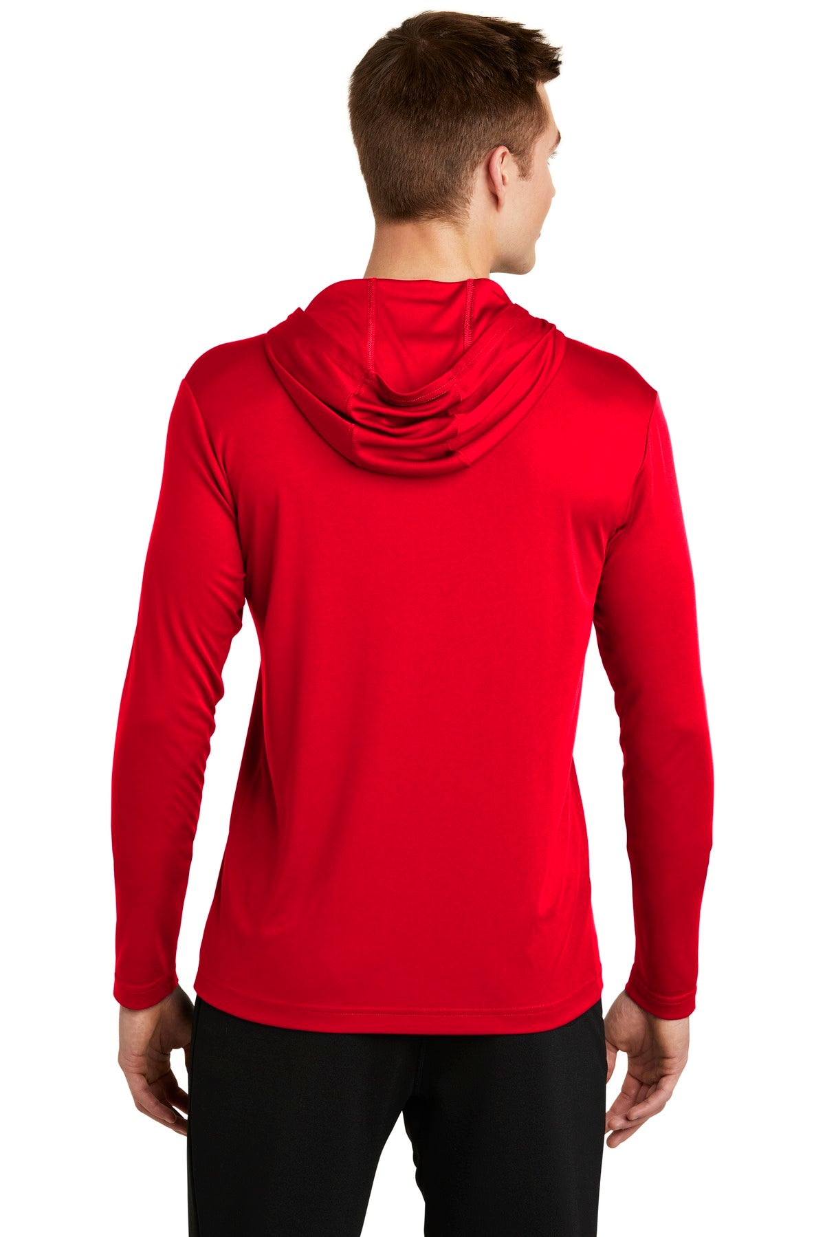 True Red Sport-Tek PosiCharge Competitor Hooded Pullover. ST358 plain