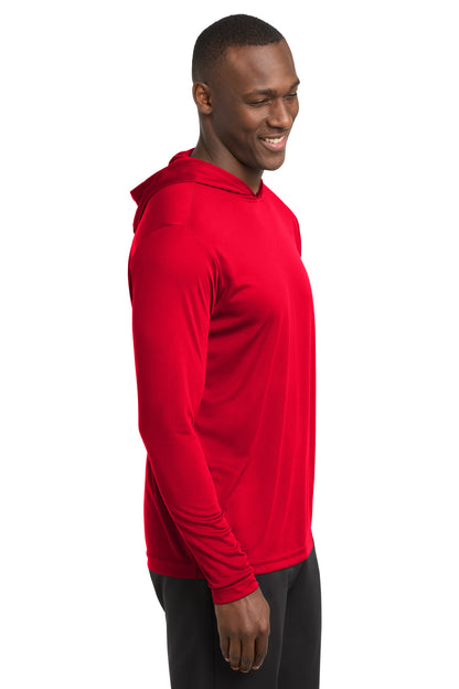 True Red Sport-Tek PosiCharge Competitor Hooded Pullover. ST358 plain