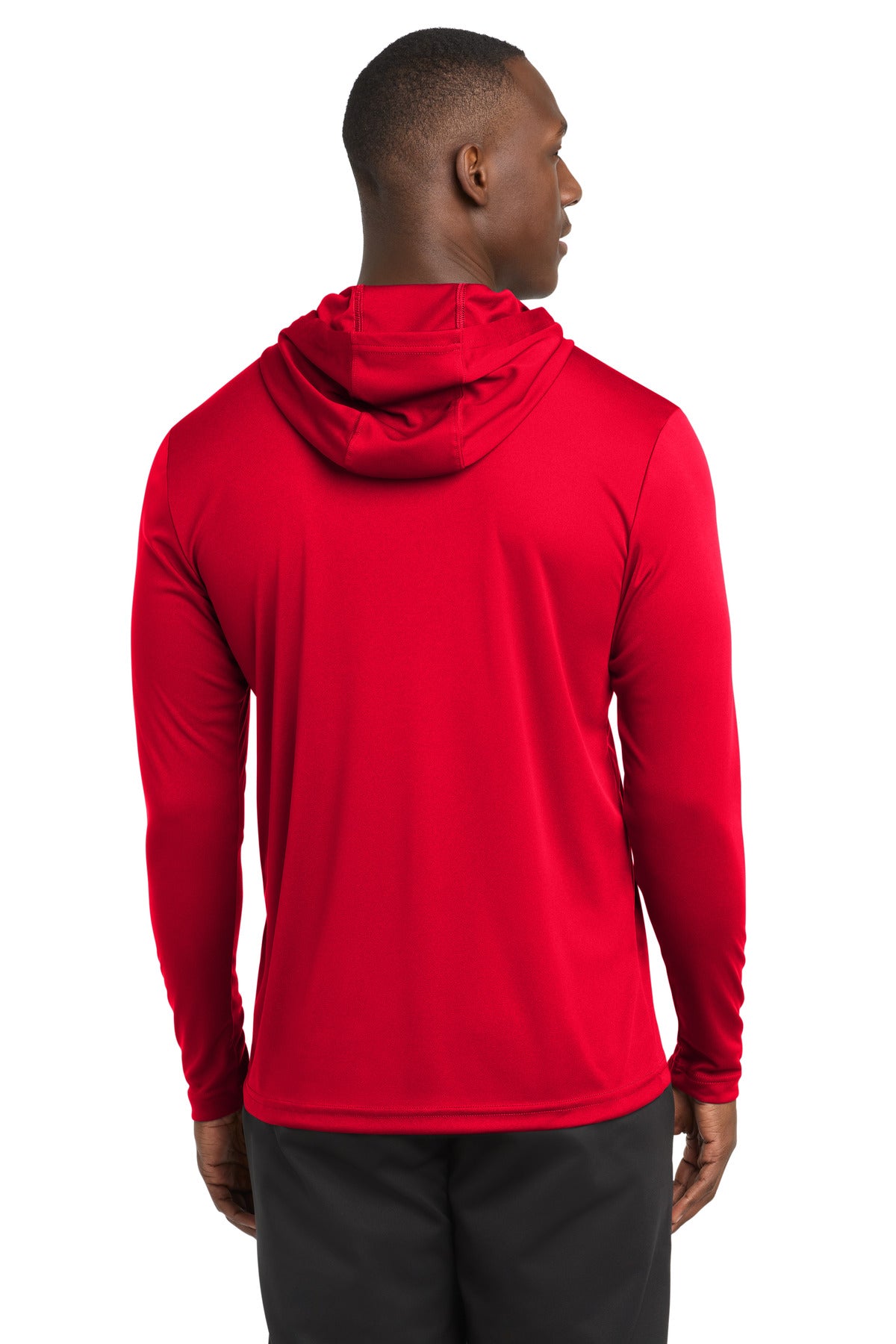 True Red Sport-Tek PosiCharge Competitor Hooded Pullover. ST358 plain