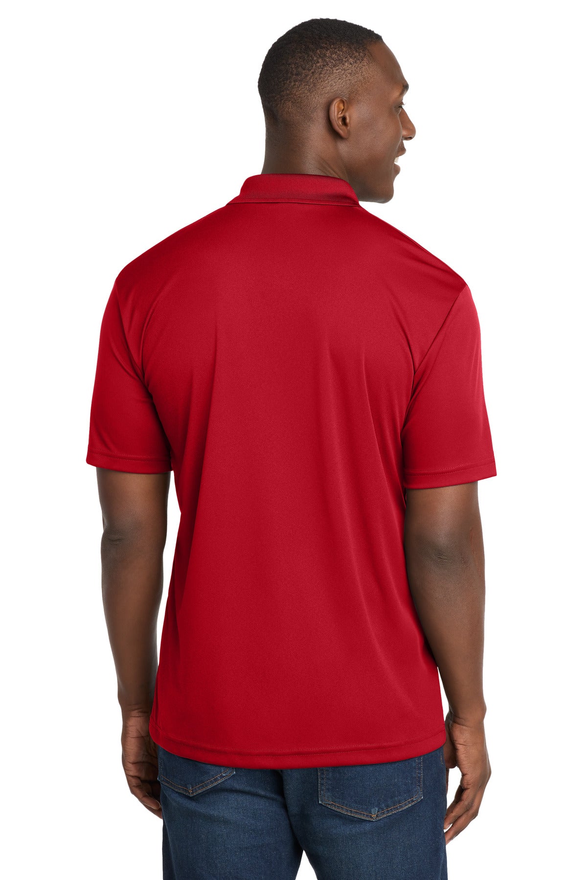 True Red Sport-Tek PosiCharge Competitor Polo. ST550 plain