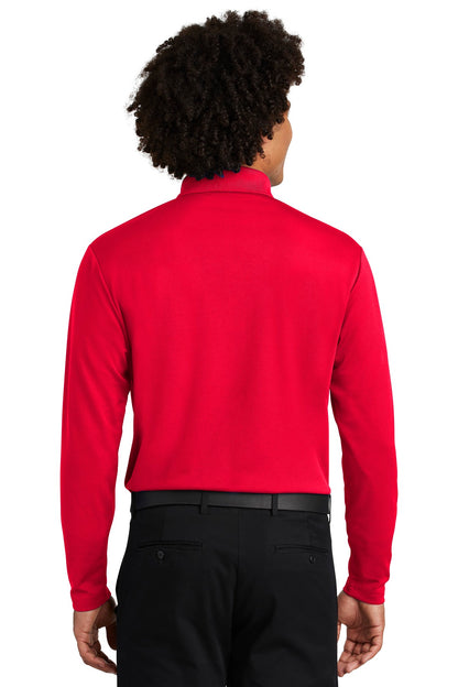 True Red Sport-Tek PosiCharge RacerMesh Long Sleeve Polo. ST640LS plain