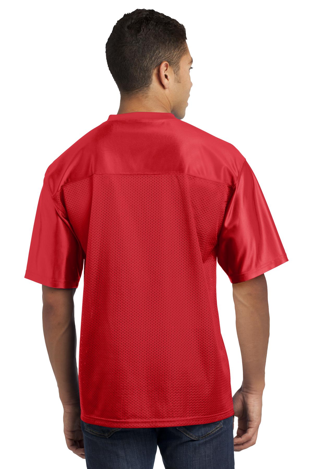 True Red Sport-Tek PosiCharge Replica Jersey. ST307 plain