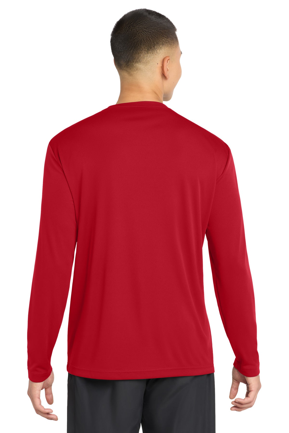 True Red Sport-Tek Tall Long Sleeve PosiCharge Competitor Tee. TST350LS plain