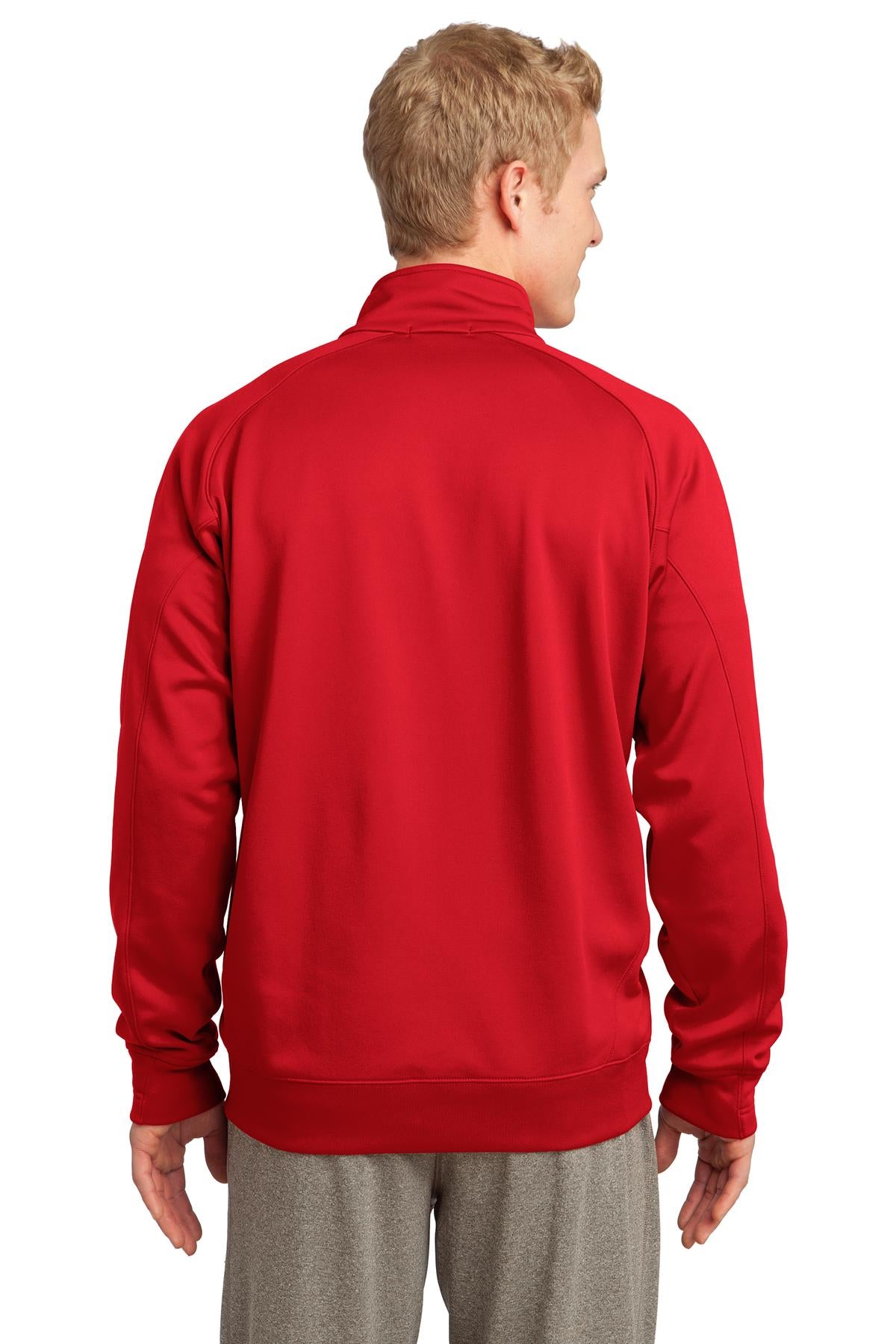 True Red Sport-Tek Tech Fleece 1/4-Zip Pullover. F247 plain