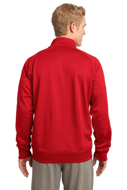 True Red Sport-Tek Tech Fleece 1/4-Zip Pullover. F247 plain