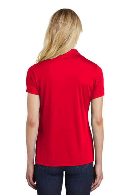 True Red Sport-Tek Women's PosiCharge Competitor Polo. LST550 plain