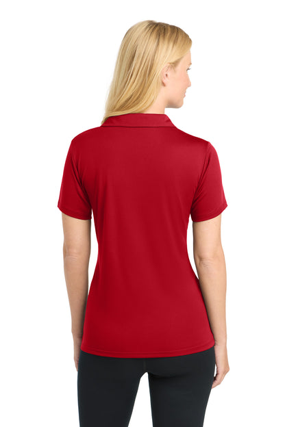 True Red Sport-Tek Women's PosiCharge Competitor Polo. LST550 plain