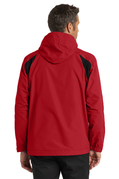 True Red/Black Port Authority All-Season II Jacket. J304 plain