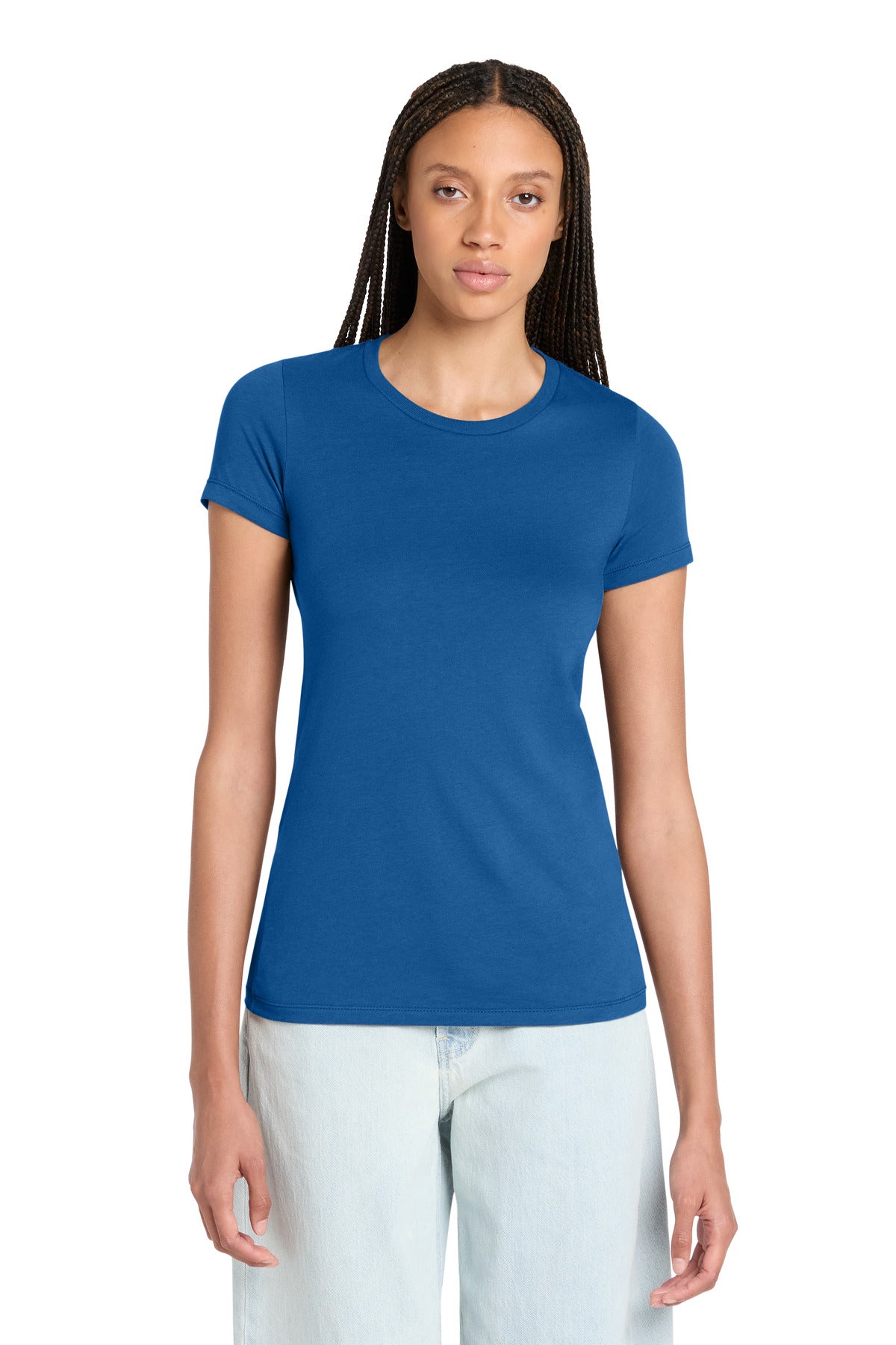 True Royal BELLA+CANVAS Women's Slim Fit Tee. BC6004