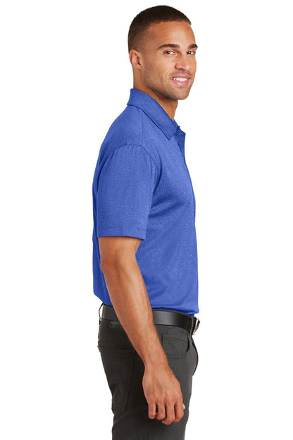 True Royal Hth Port Authority Trace Heather Polo. K576 plain
