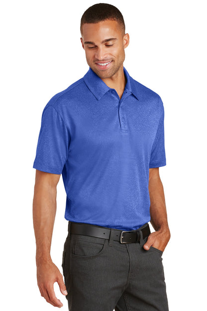 True Royal Hth Port Authority Trace Heather Polo. K576 plain