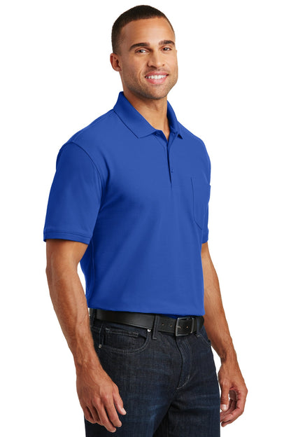 True Royal Port Authority Core Classic Pique Pocket Polo. K100P plain