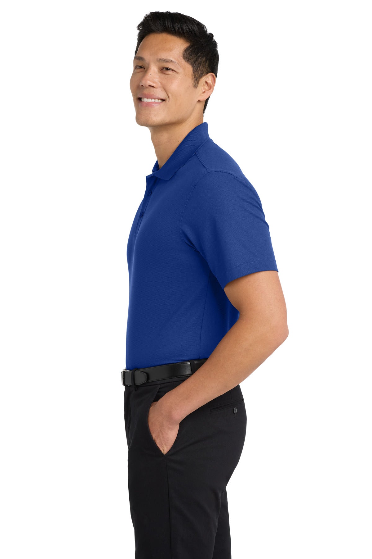 True Royal Port Authority Dry Zone Grid Polo. K572 plain