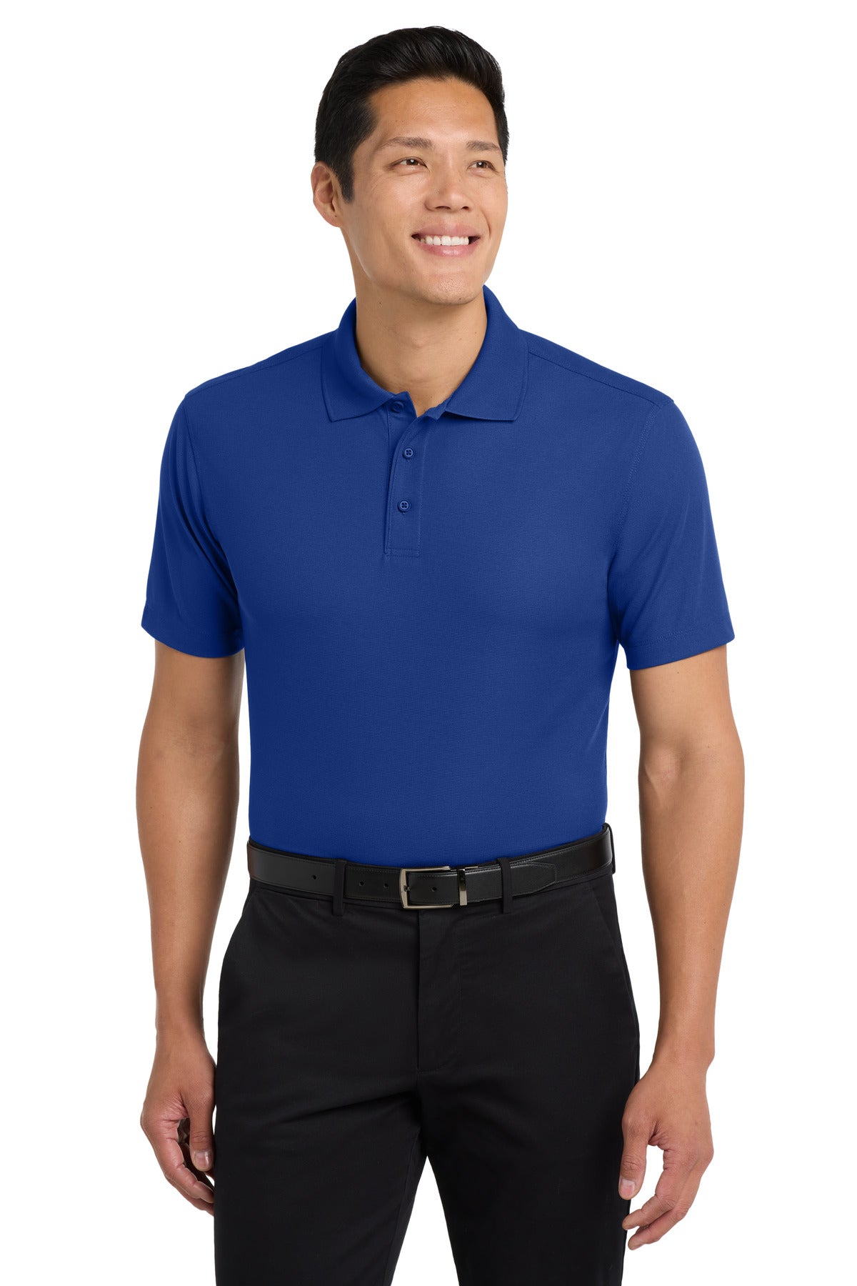 True Royal Port Authority Dry Zone Grid Polo. K572 plain