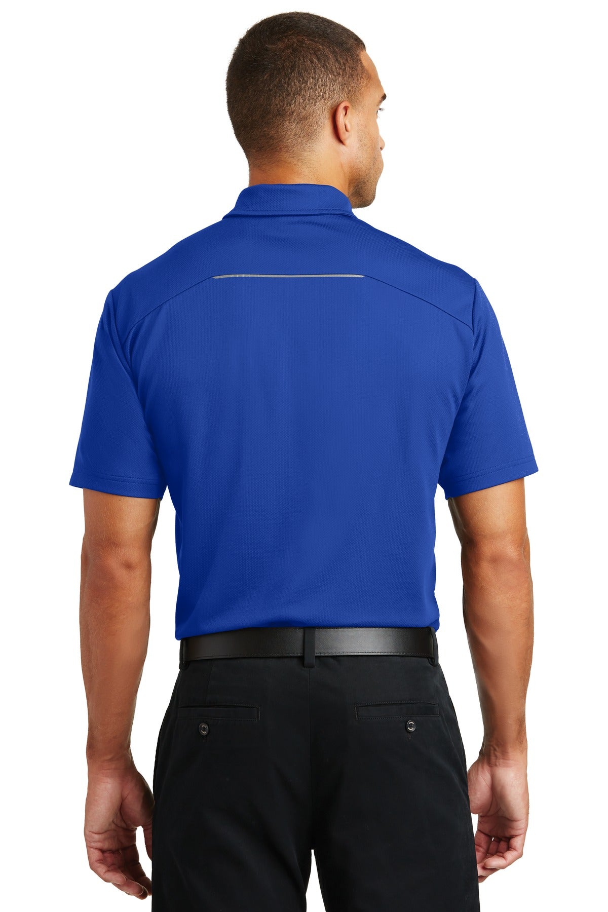 True Royal Port Authority Pinpoint Mesh Polo. K580 plain