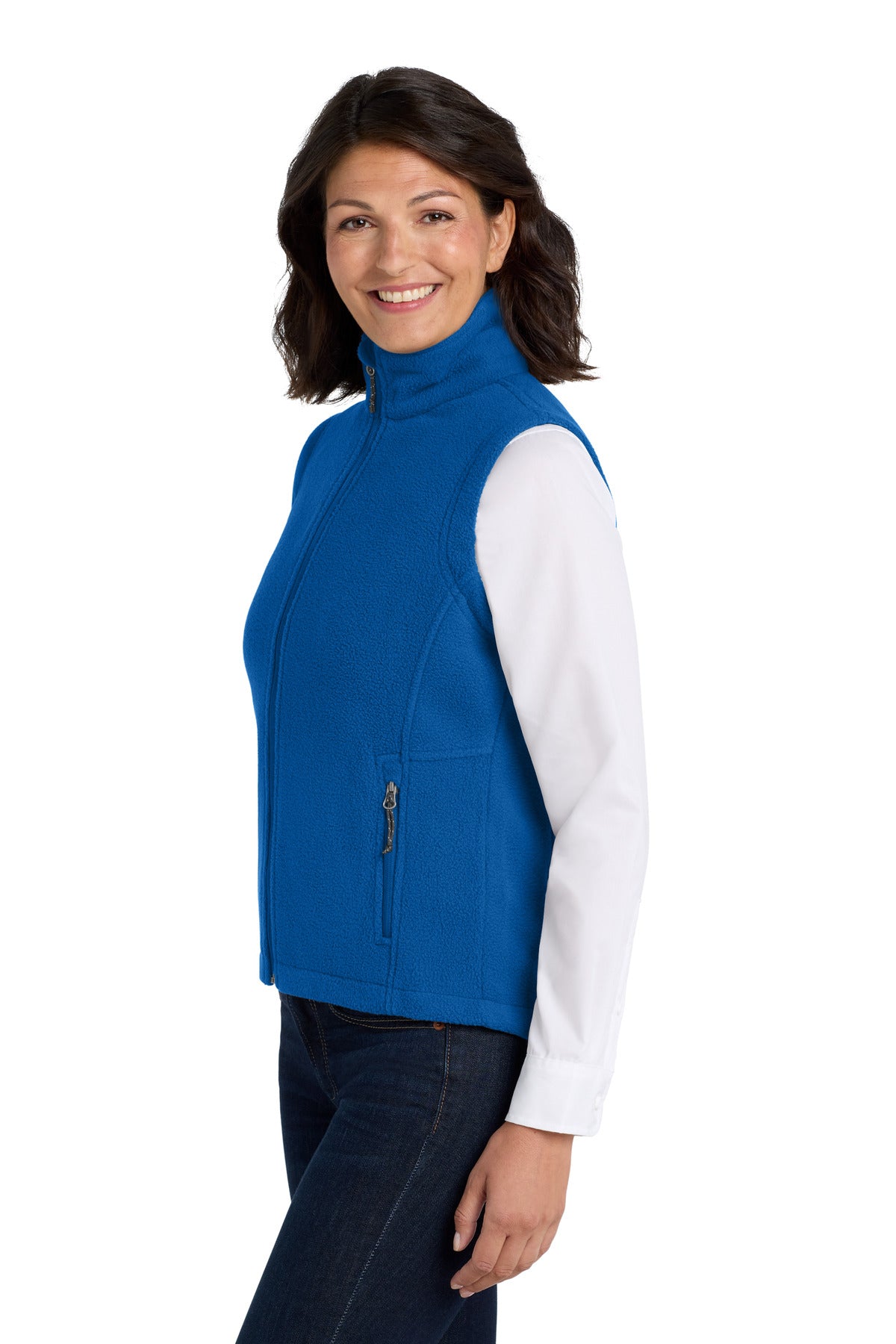 True Royal Port Authority Women's Value Fleece Vest. L219 plain