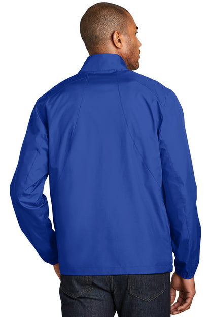 True Royal Port Authority Zephyr 1/2-Zip Pullover. J343 plain