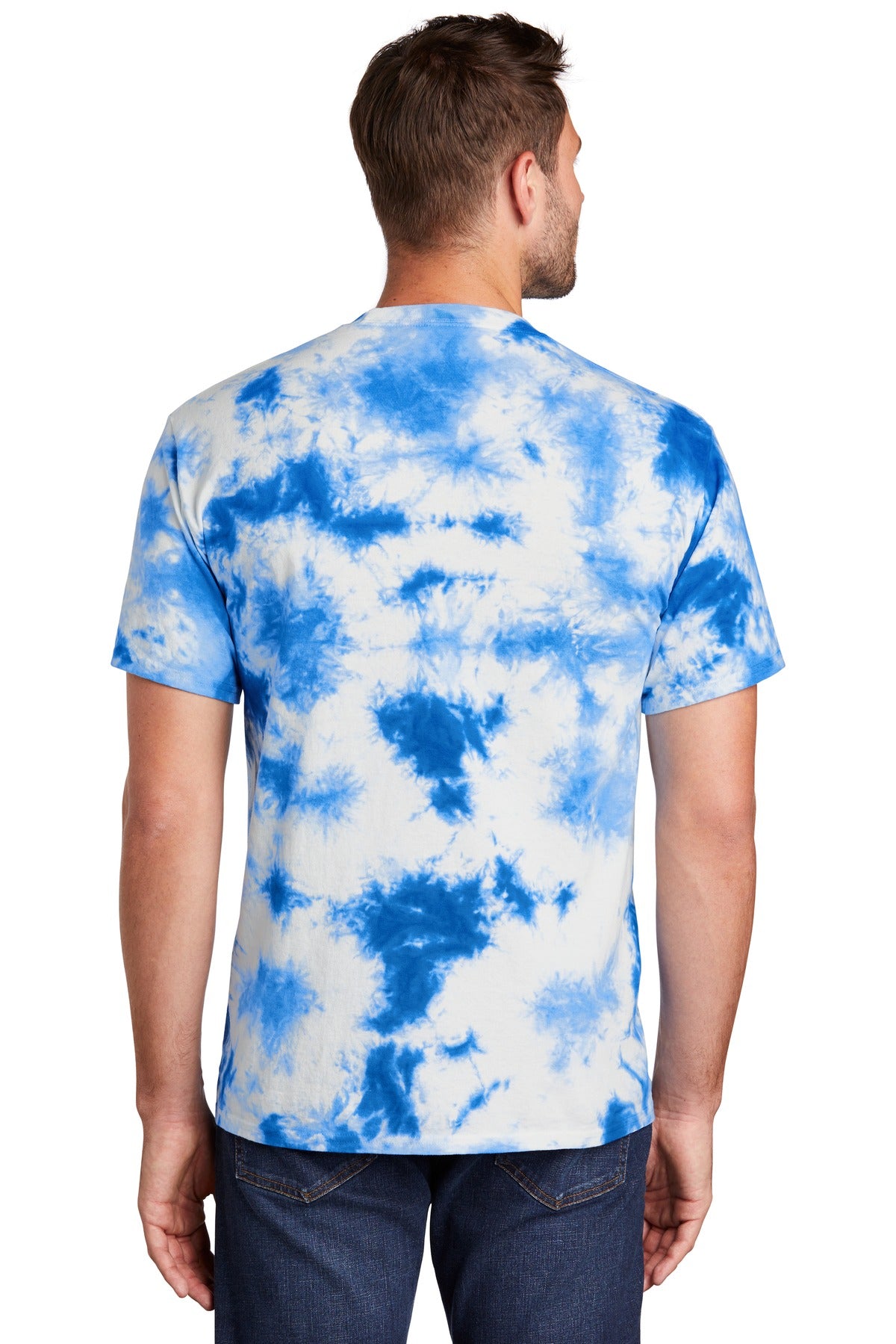 True Royal Port & Co Crystal Tie-Dye Tee PC145 plain