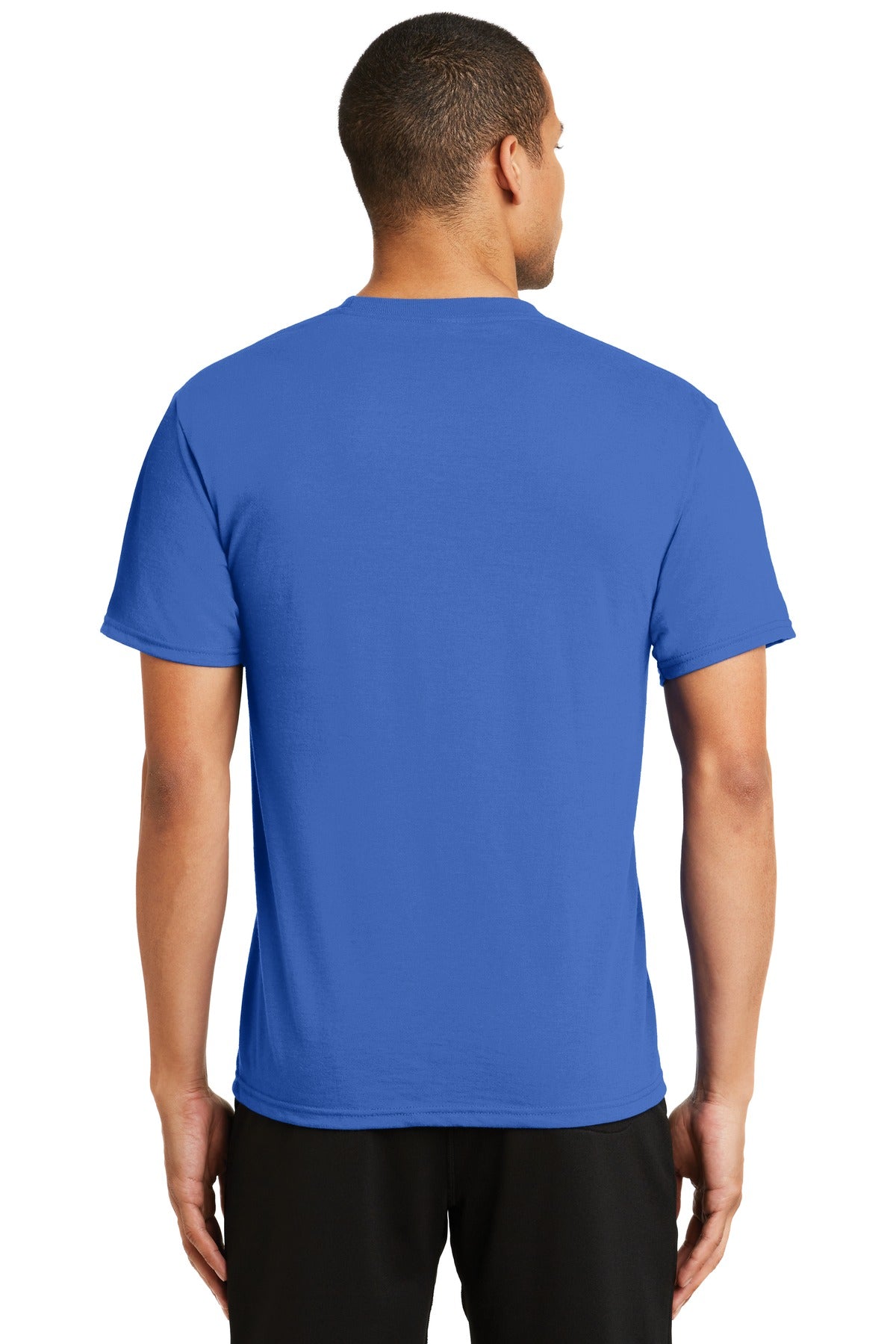 True Royal Port & Co Performance Blend Tee. PC381 plain