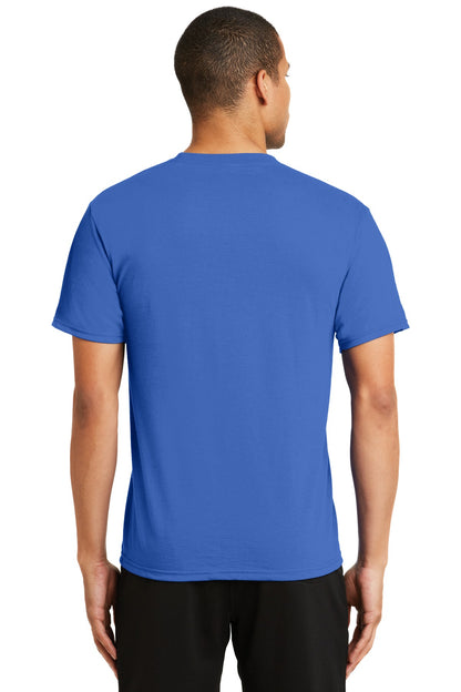 True Royal Port & Co Performance Blend Tee. PC381 plain