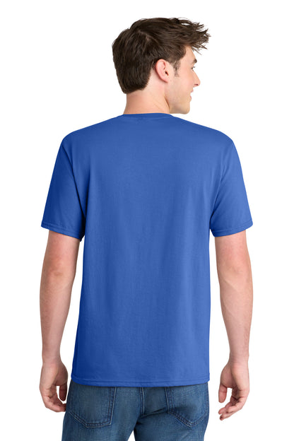 True Royal Port & Co Performance Blend Tee. PC381 plain
