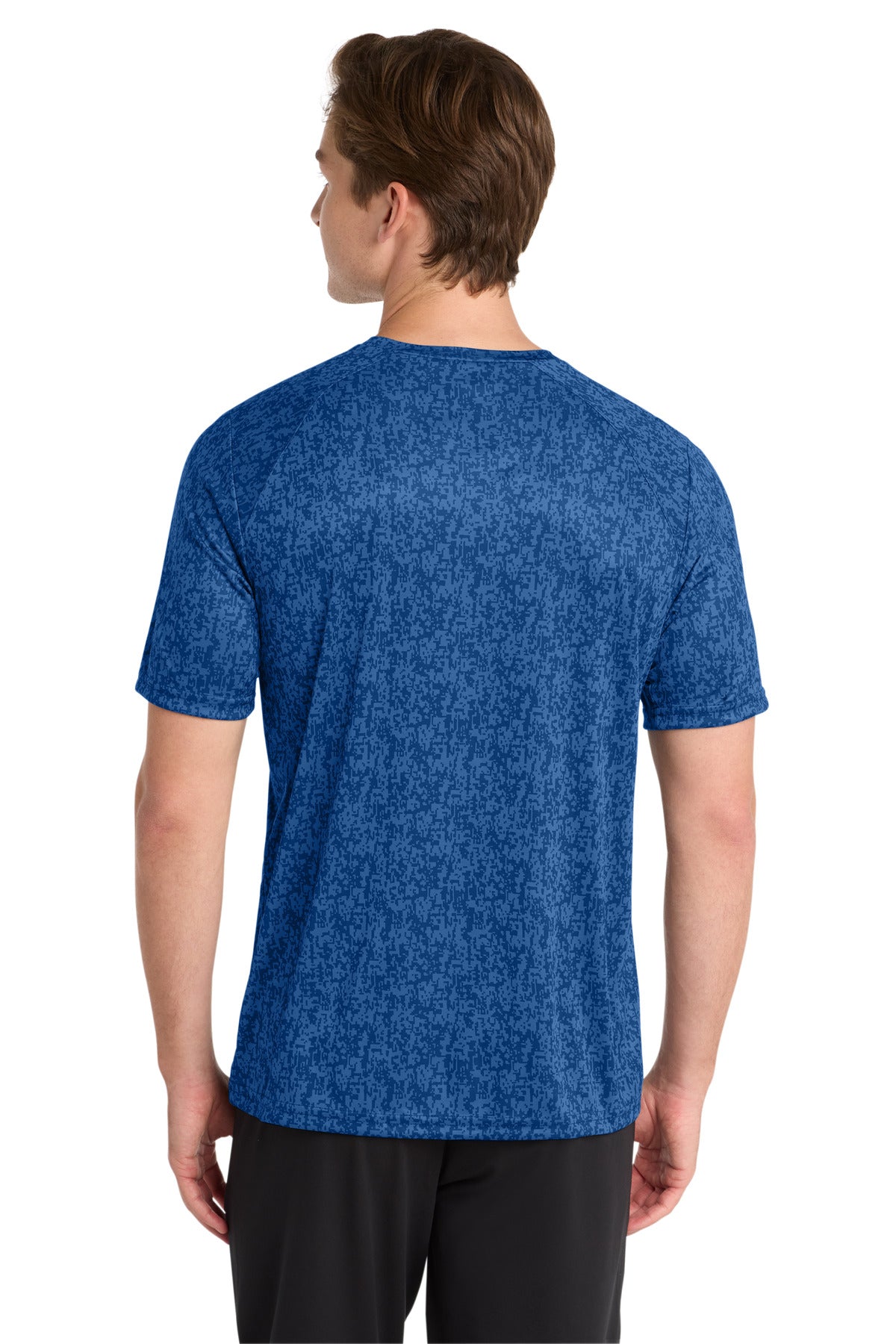 True Royal Sport-Tek Digi Camo Tee. ST460 plain