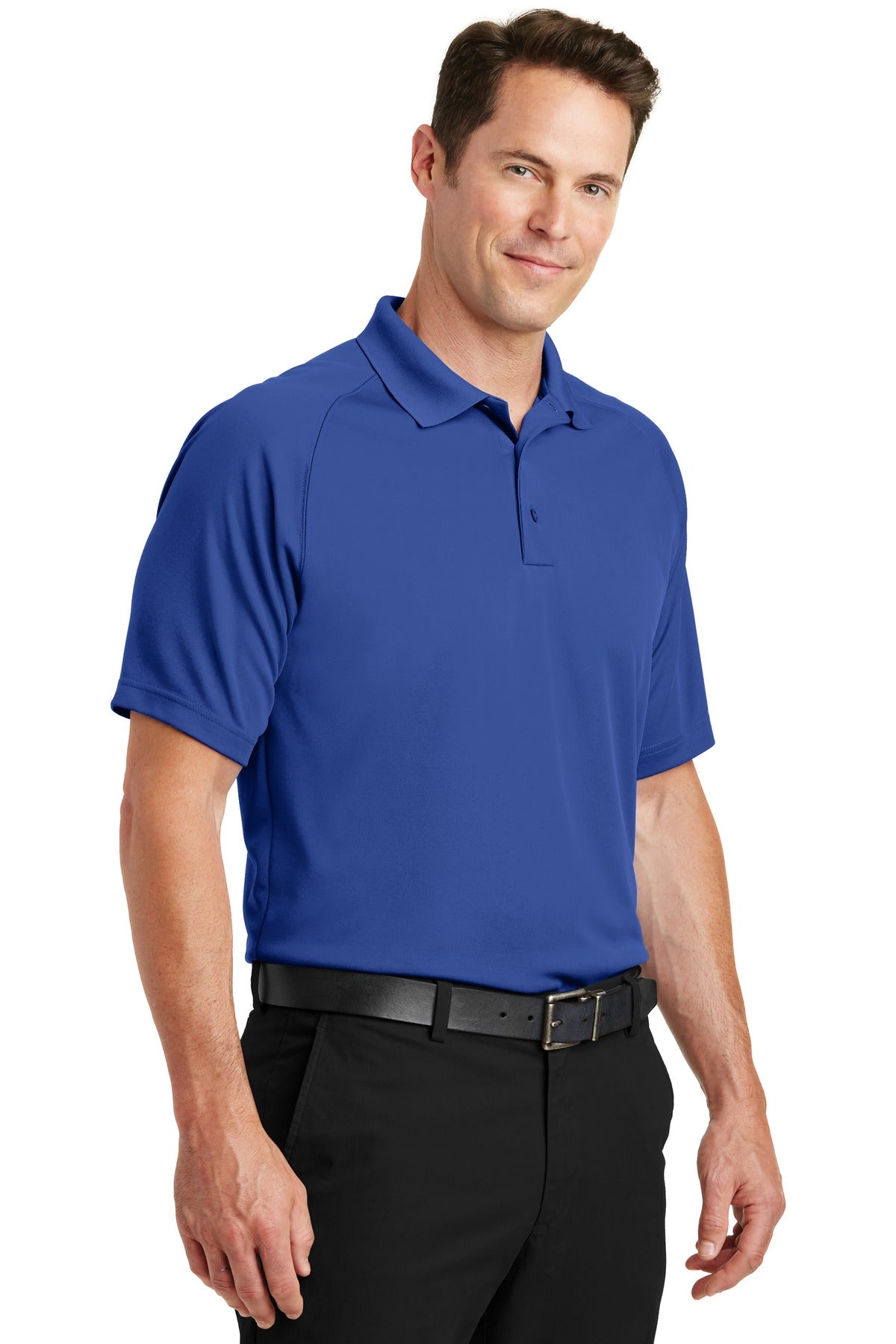 True Royal Sport-Tek Dry Zone Raglan Polo. T475 plain