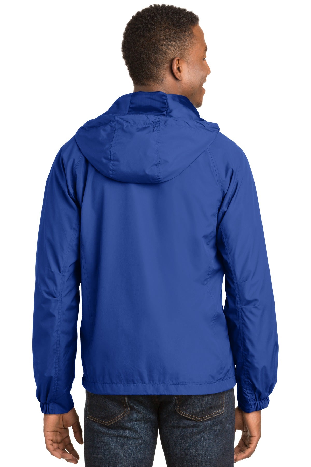 True Royal Sport-Tek Hooded Raglan Jacket. JST73 plain