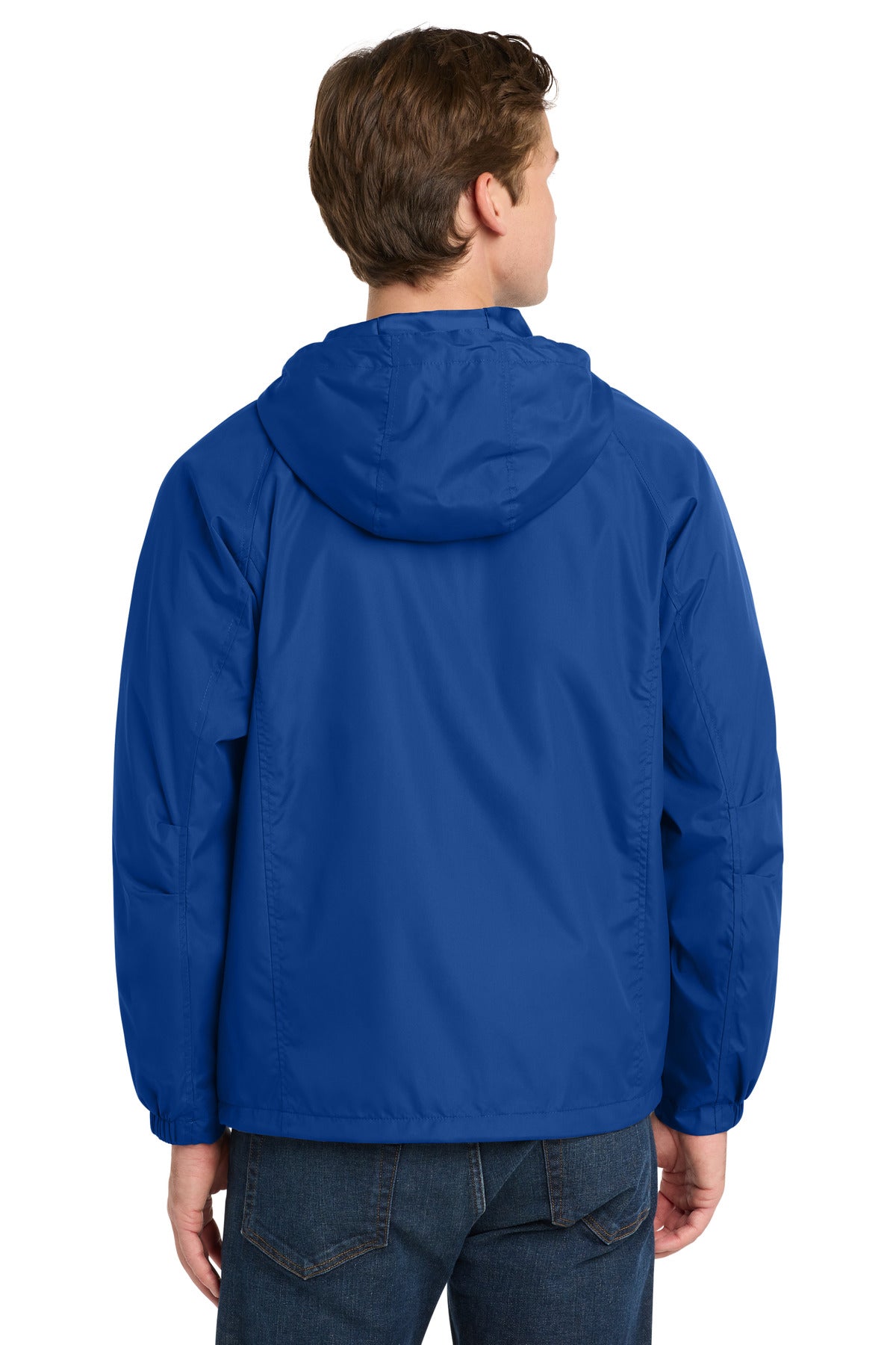 True Royal Sport-Tek Hooded Raglan Jacket. JST73 plain